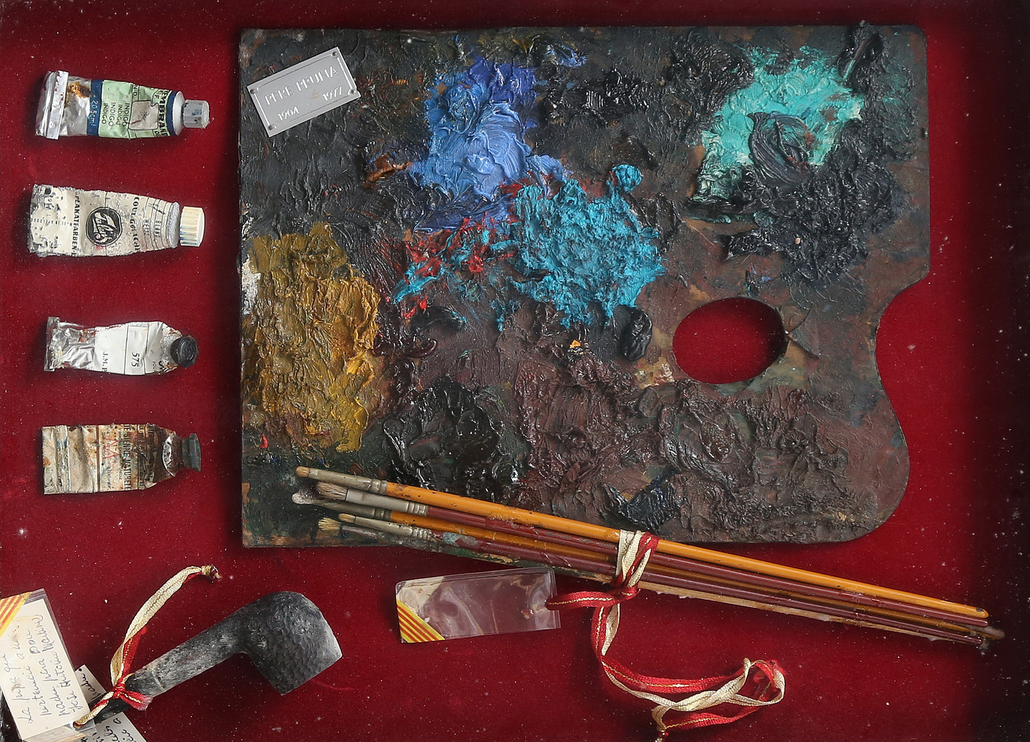 Painter Pere Pruna’s palette.