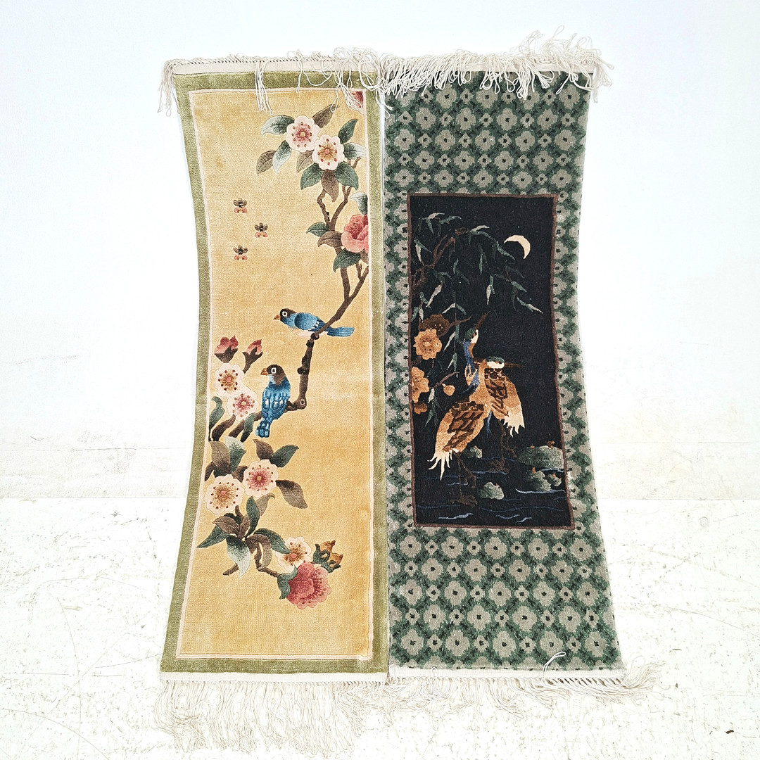 PELARMATTOR, 2 st, orientaliska, ca. 96x31 cm.