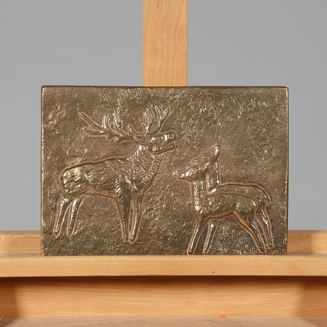 DAG STILLE. VÄGGRELIEF, metall, signerad D. Stille, numrerad 41/300.