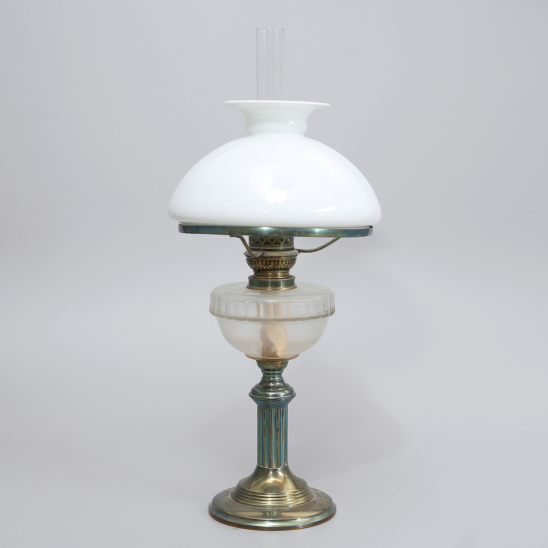 BORDSLAMPA, fotogen, tidigt 1900-tal.