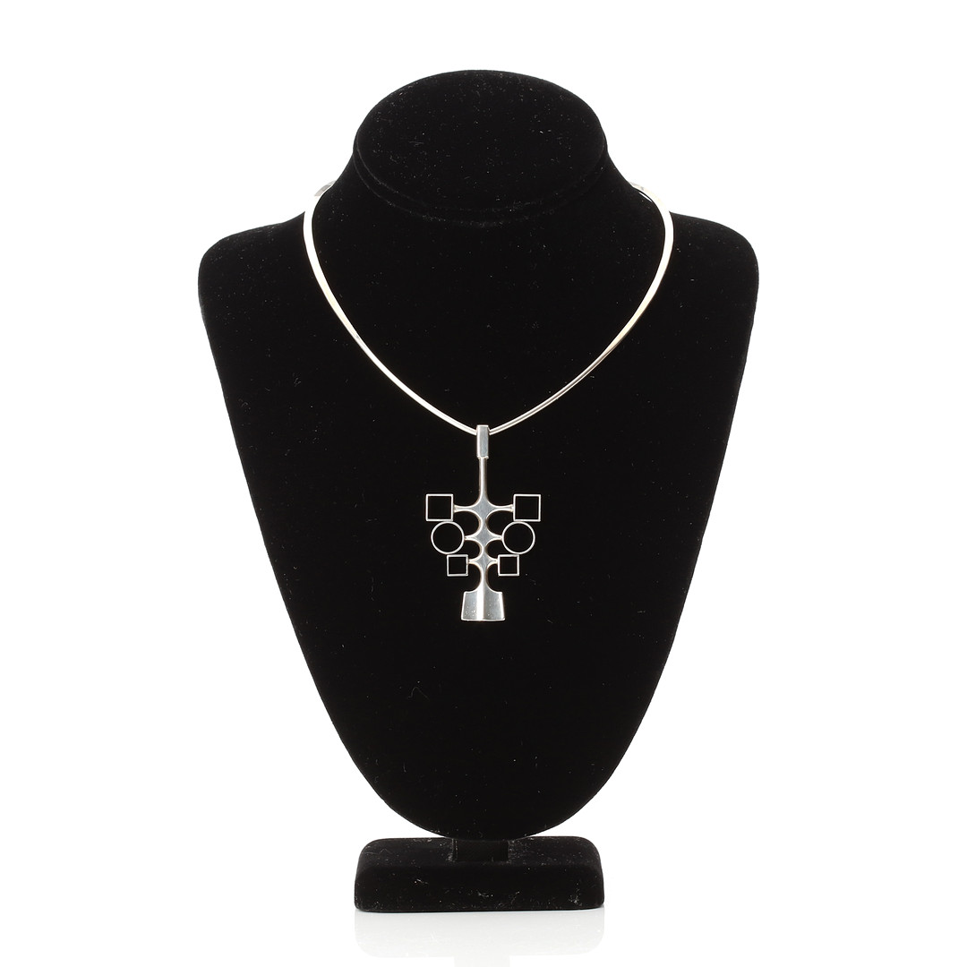 DAVID ANDERSEN, HALSSMYCKE. Sterlingsilver, Norge.