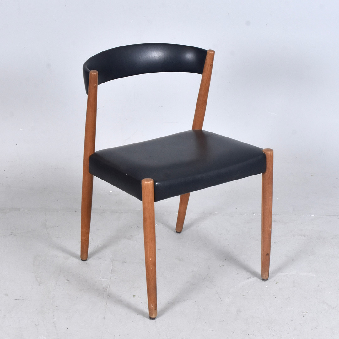 STOL, teak och konstläder, Danmark, 1960-tal.