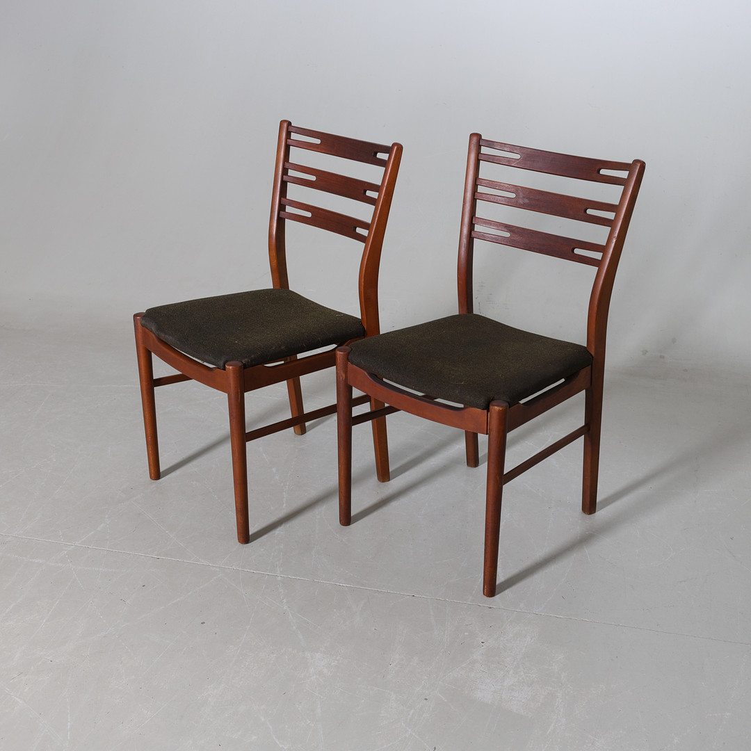 STOLAR, 6 st, teak, Fastrup Møbelfabrik, Danmark, 1960-tal.
