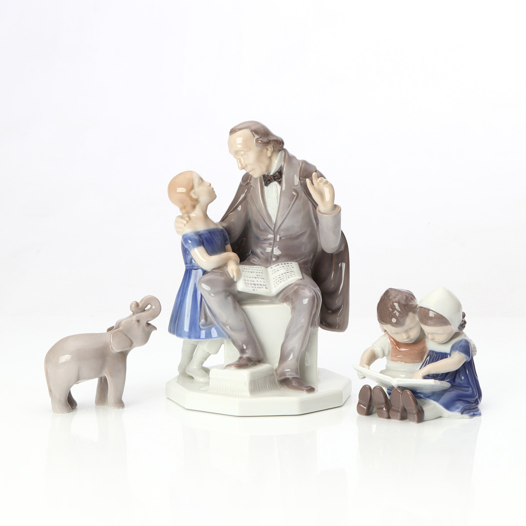 BING & GRÖNDAHL, FIGURINER, TRE ST. Porslin. Danmark, 1900-tal.