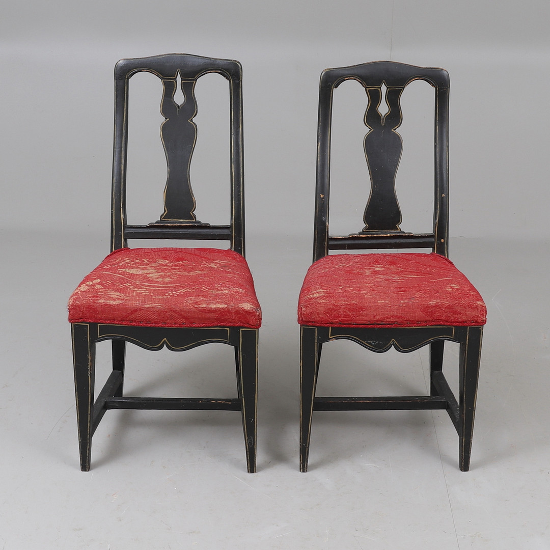 STOLAR, 2 stycken, 1800-tal.