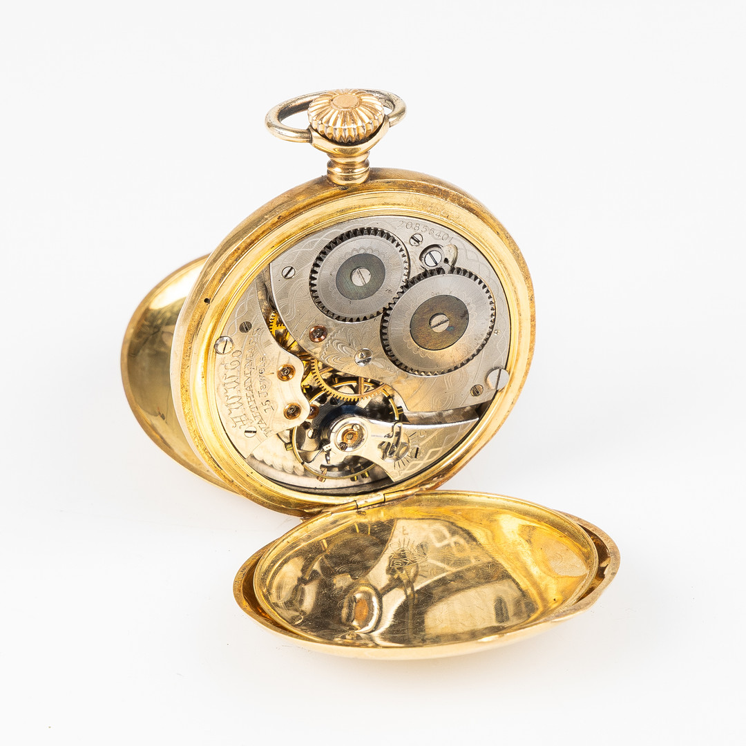 WALTHAM, fickur, savonett, 44,5 mm, 18K guld, ca 1916.