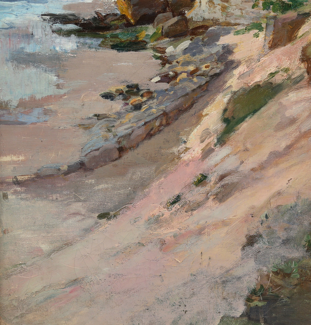 OKÄND KONSTNÄR. olja på duk, Frankrike, 1800/1900-tal, osignerad.