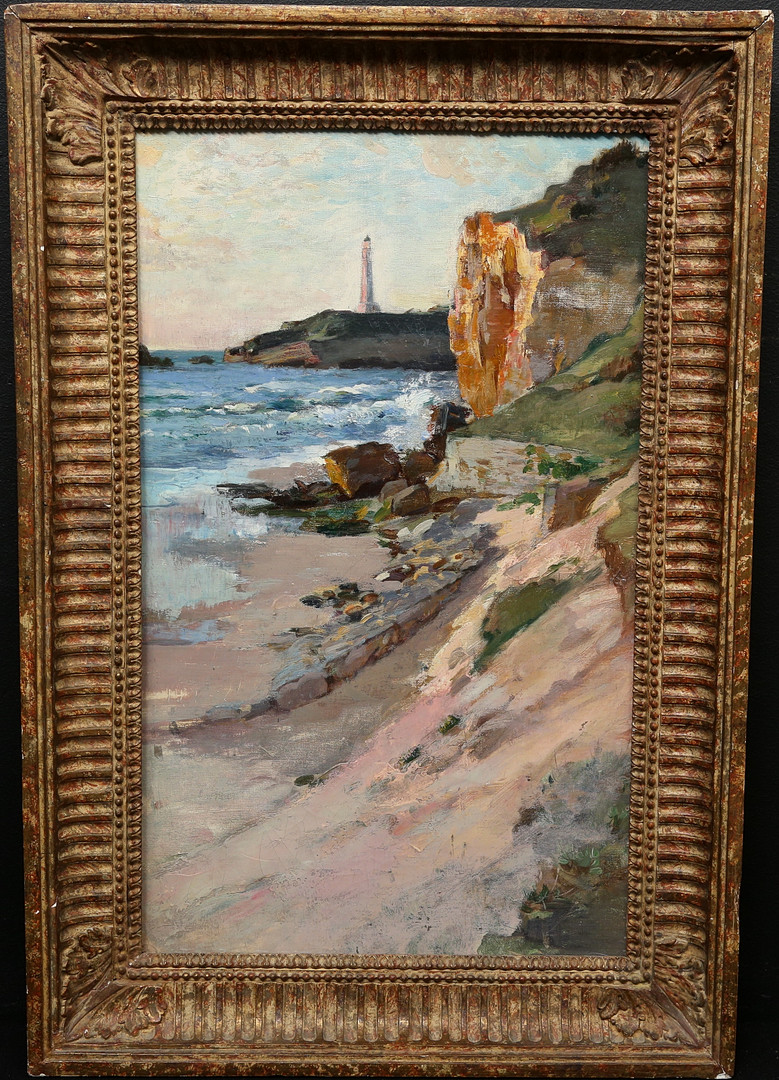 OKÄND KONSTNÄR. olja på duk, Frankrike, 1800/1900-tal, osignerad.