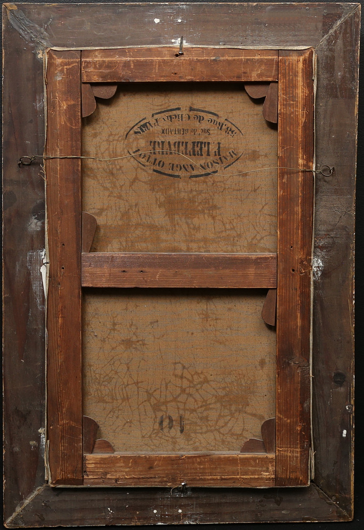 OKÄND KONSTNÄR. olja på duk, Frankrike, 1800/1900-tal, osignerad.