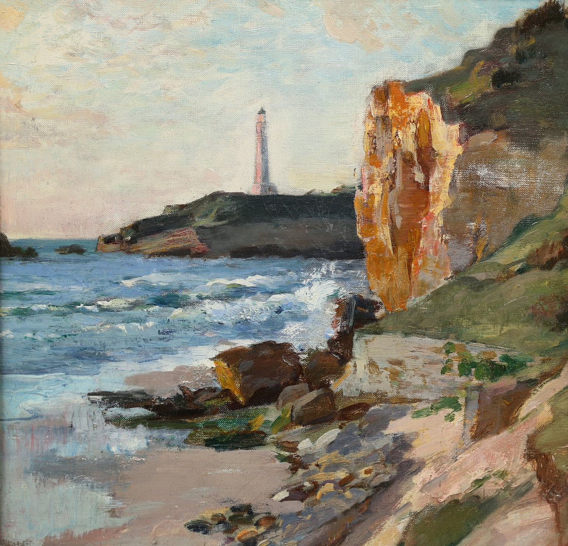 OKÄND KONSTNÄR. olja på duk, Frankrike, 1800/1900-tal, osignerad.