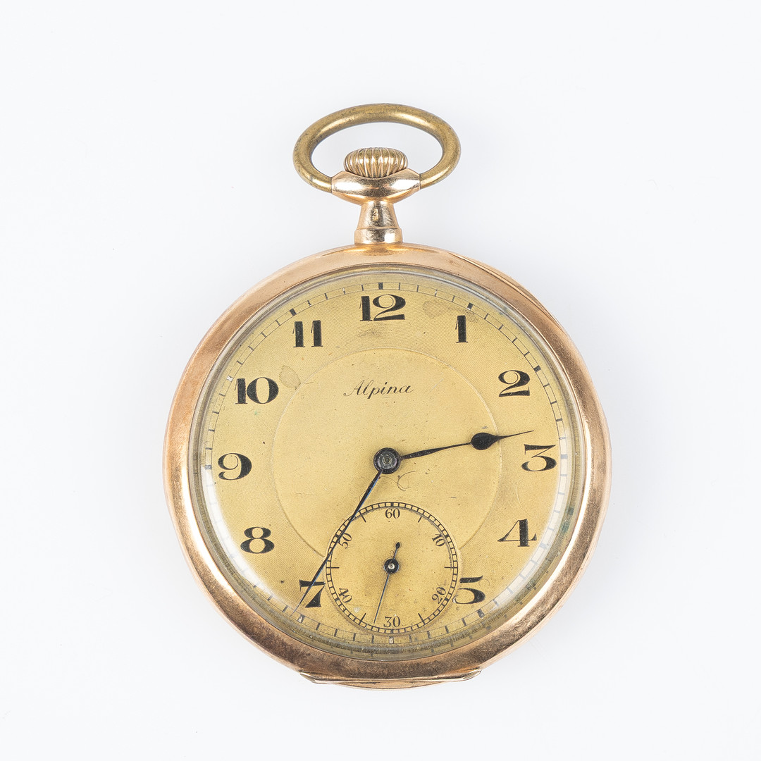 ALPINA, fickur, 14K guld, ca 1925.