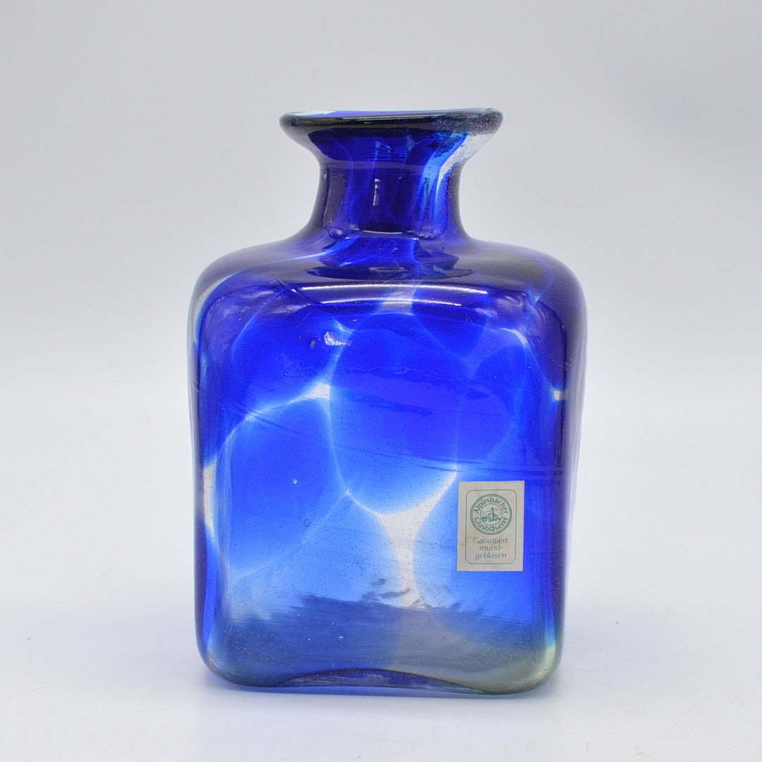HORST GIESA. ALPIRSBACHER GLASBLÄSEREI, DESIGNERVASE, STUDIOGLAS, HORST GIESA, UM 1980ER JAHRE.