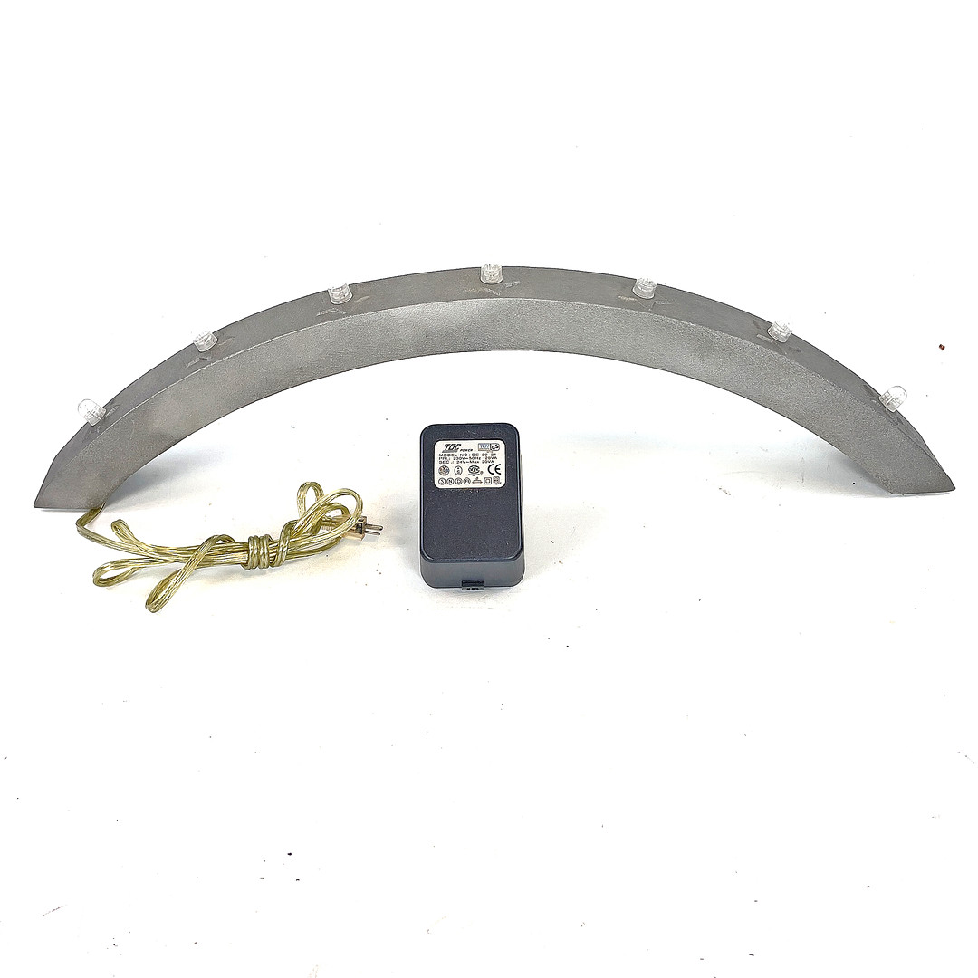 ADVENTSLJUSSTAKE, aluminium, designad av Carina Ahlburg, 2005, för Design House, Stockholm, etikettmärkt.