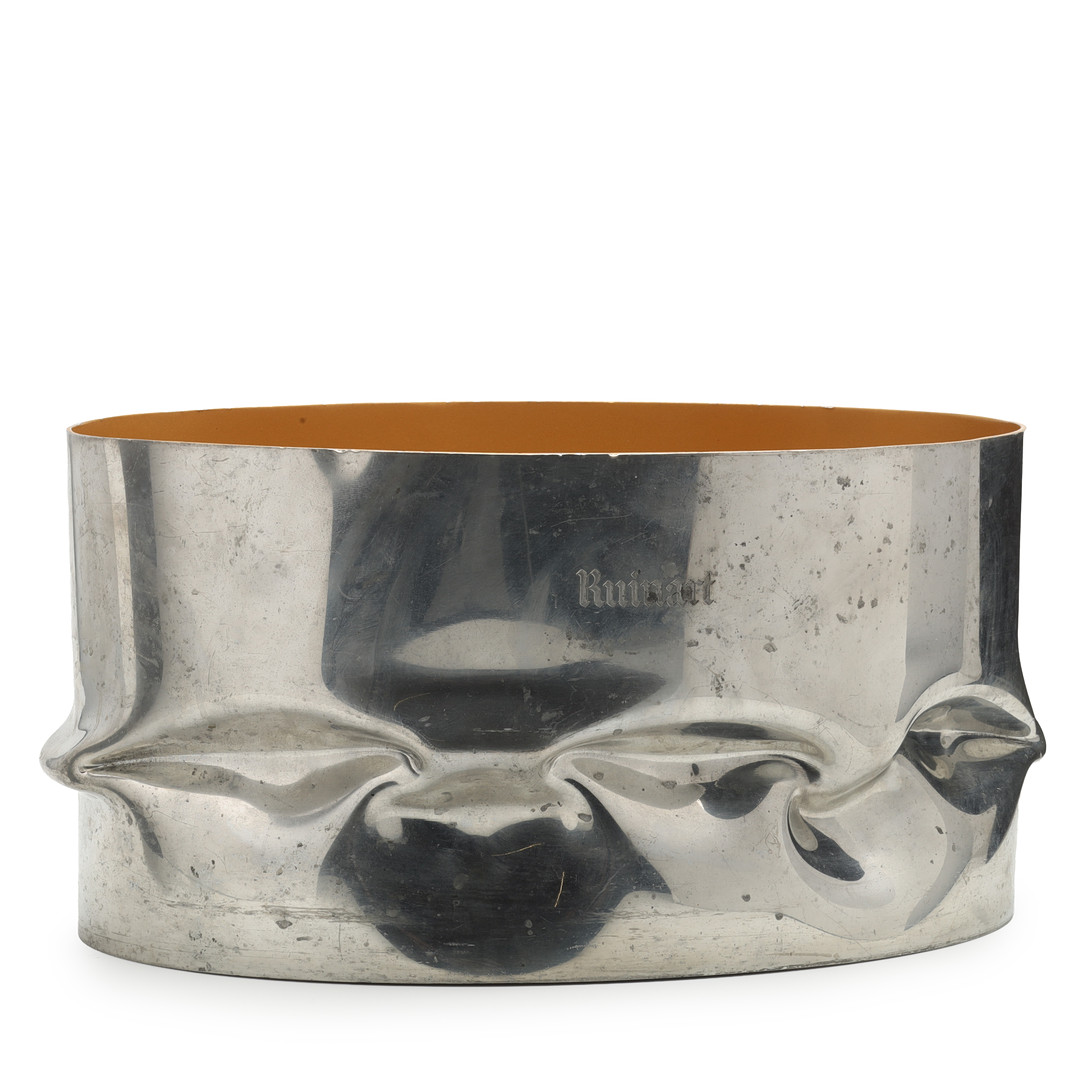 RON ARAD F. 1951. Fransk Ruinart Champagnekøler af forkromet metal 20/21 årh.