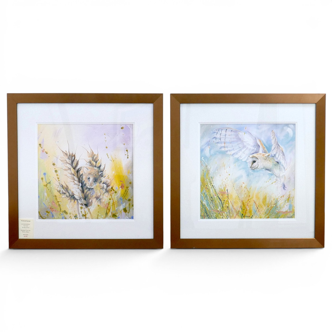 KAY JOHNS (BRITISH CONTEMPORARY) TWO LIMITED EDITION PRINTS.