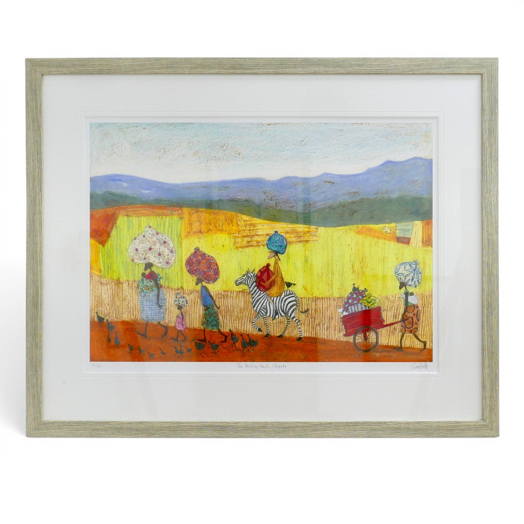 SAM TOFT (BRITISH CONTEMPORARY) A LIMITED EDITION PRINT.