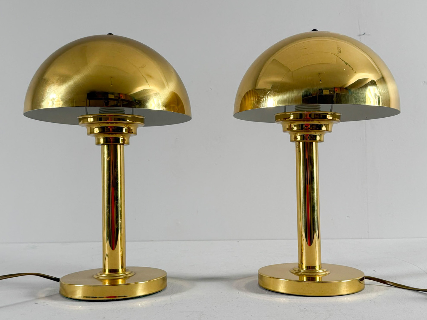 Tischlampen/Plizlampen im Art Deco Stil von WSB Germany, 1970er Jahre.