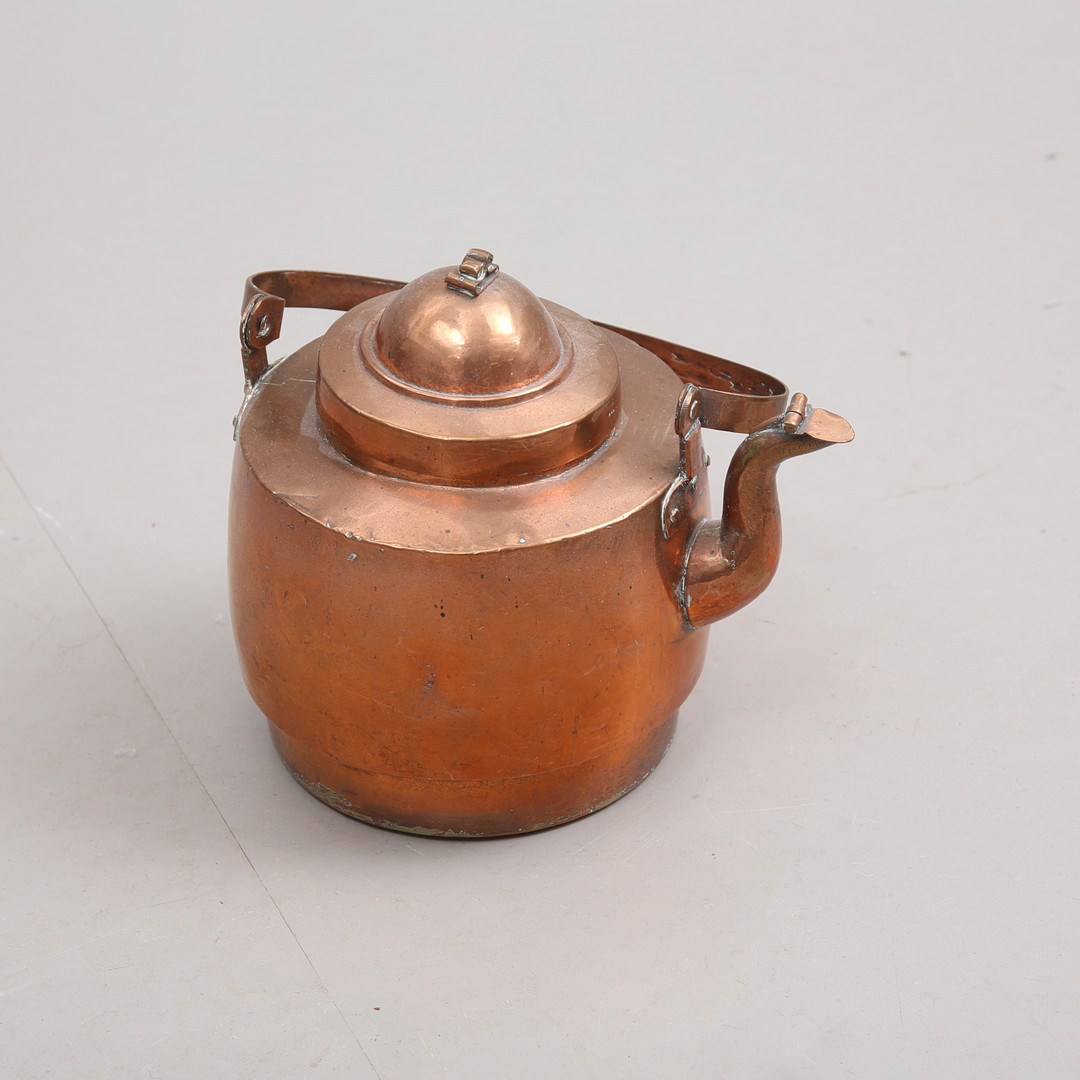 KOPPARFÖREMÅL, 4 st, 1800/1900-tal.