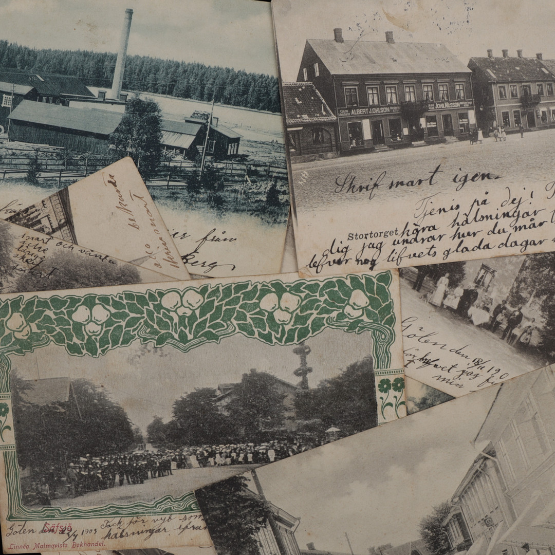VYKORT, 14 st, topografi från småland samt FOTOVYKORT, tidigt 1900-tal.