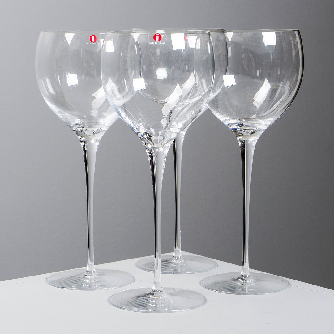 VINGLAS, 4 st, Iittala, Finland.