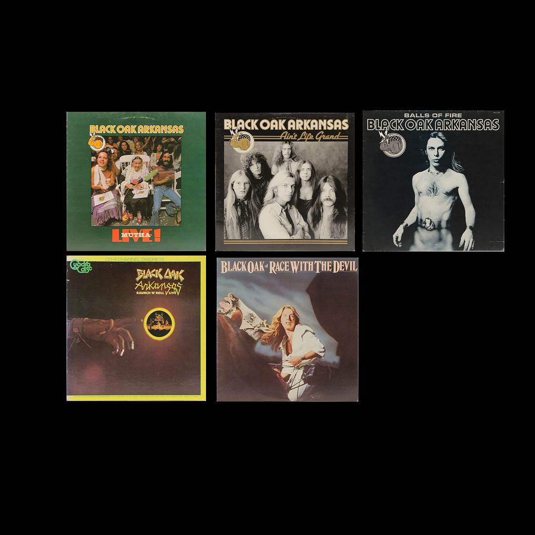 5 LP-SKIVOR, BLACK OAK ARKANSAS.