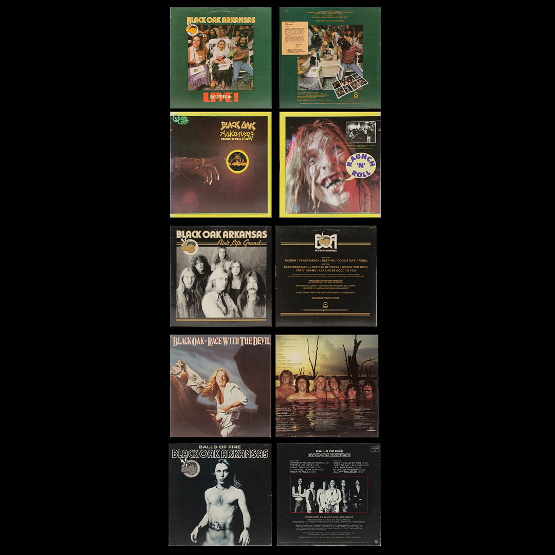 5 LP-SKIVOR, BLACK OAK ARKANSAS.