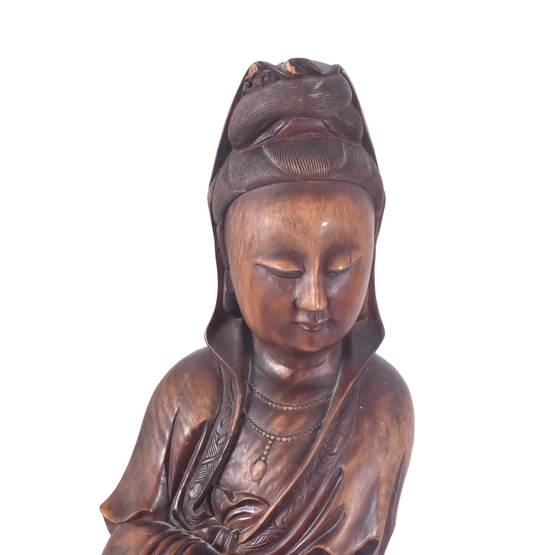 SKULPTUR, hardwood, Kina, 1900-tal.