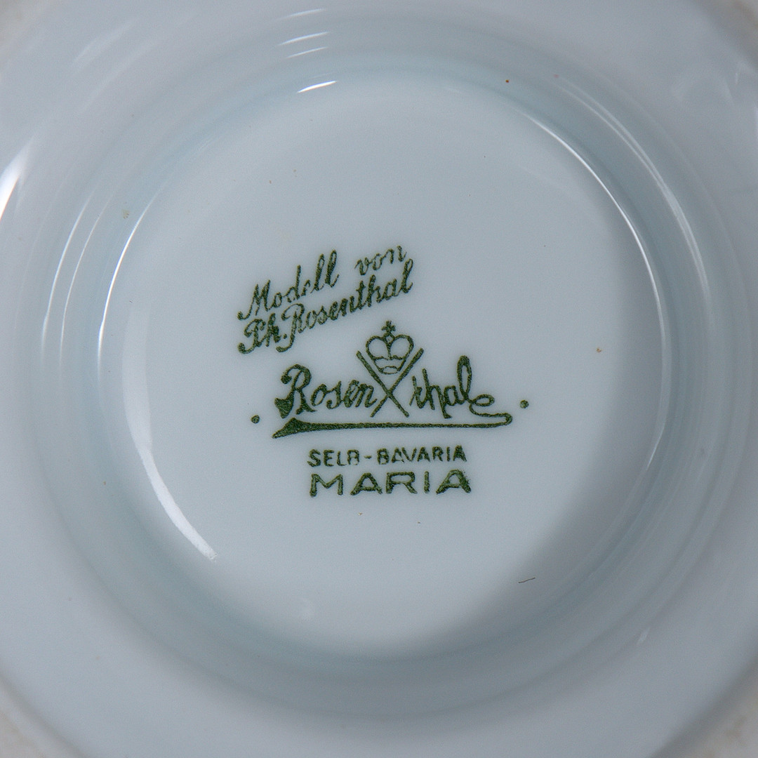 ROSENTHAL, KAFFESERVIS / TESERVIS I PORSLIN "MARIA BJÖRNBÄR", 40 DELAR, TYSKLAND, 1900-TALETS ANDRA HÄLFT.