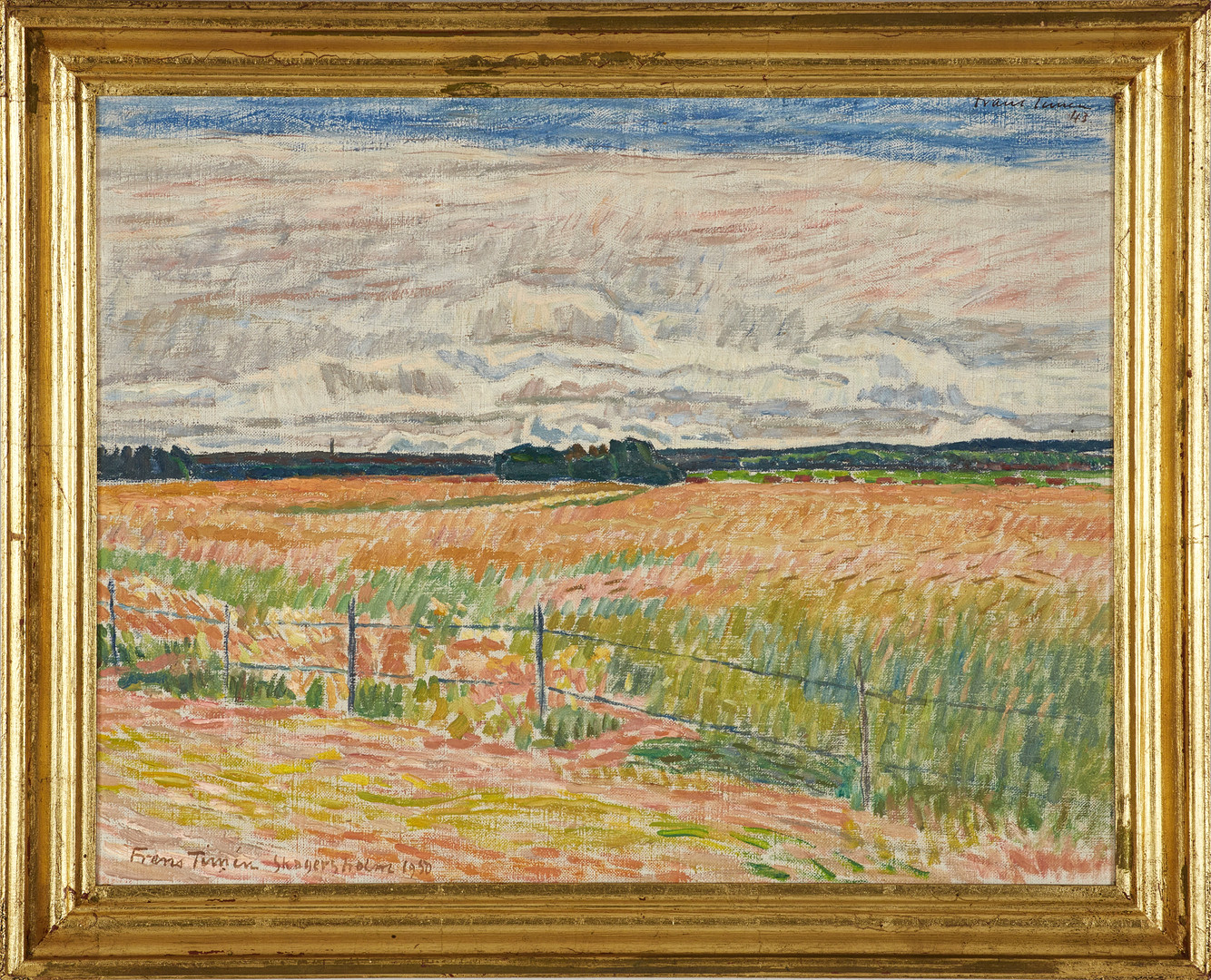 FRANS TIMÉN (1883-1968). "Skagersholm", signerad och daterad -43, olja på duk.