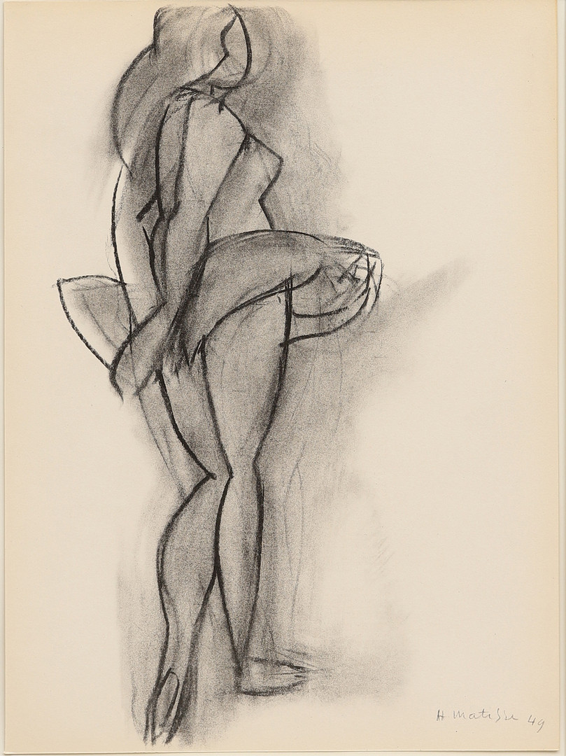 HENRI MATISSE. EFTER. Litografi, ur Derrière le Miroir nr 46-47, 1952, signerad i trycket och daterad 49.