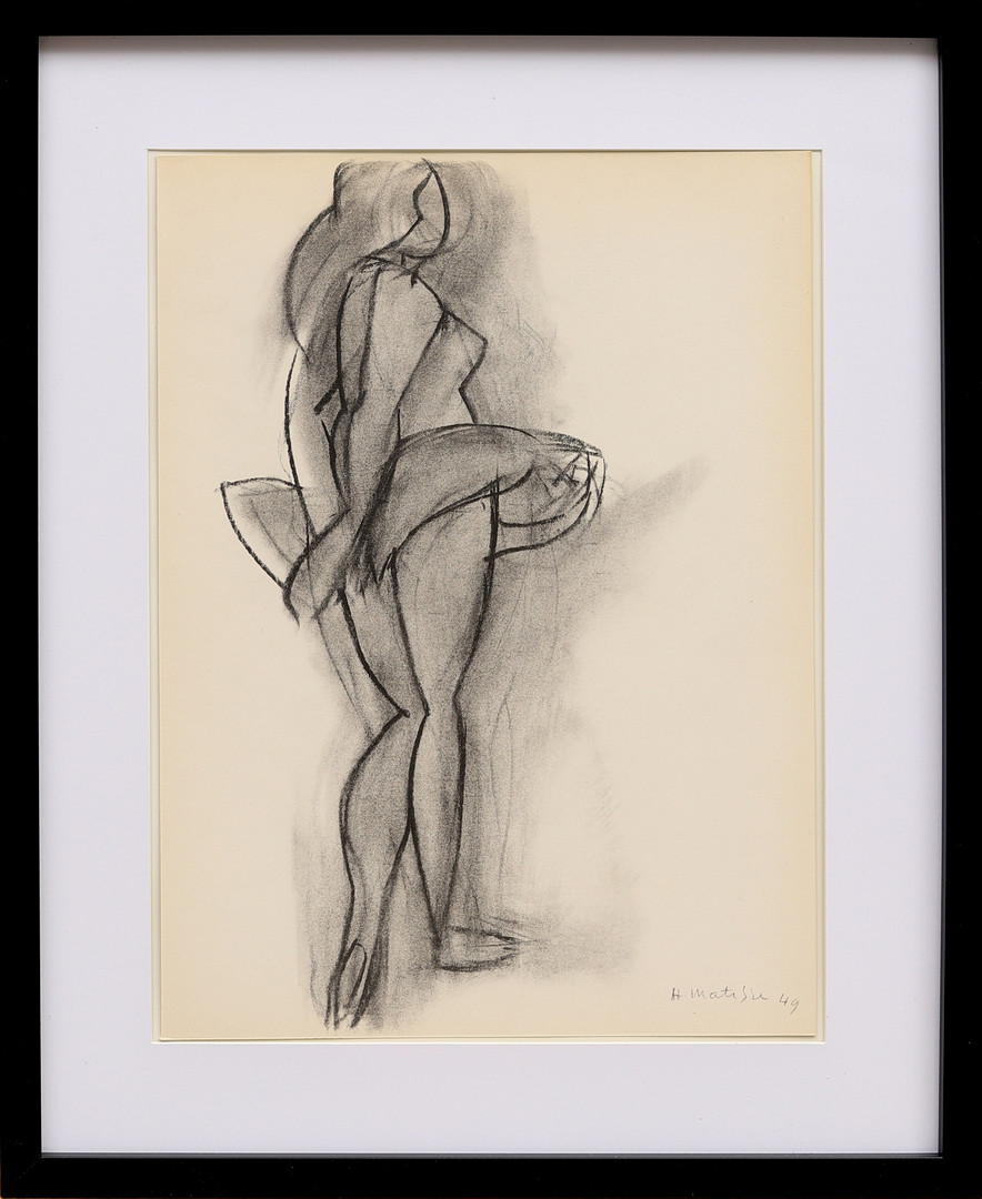 HENRI MATISSE. EFTER. Litografi, ur Derrière le Miroir nr 46-47, 1952, signerad i trycket och daterad 49.