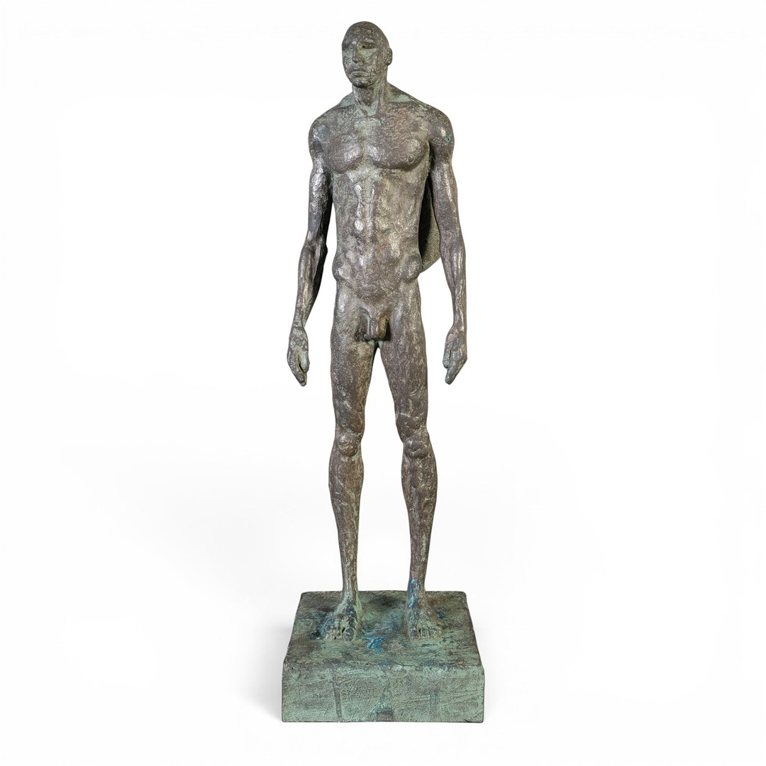 MARIO CÉSAR DE LAS CUEVAS RAMÍREZ. "El ahorro del caracol". Escultura en bronce. Firmada y enumerada 2/50.