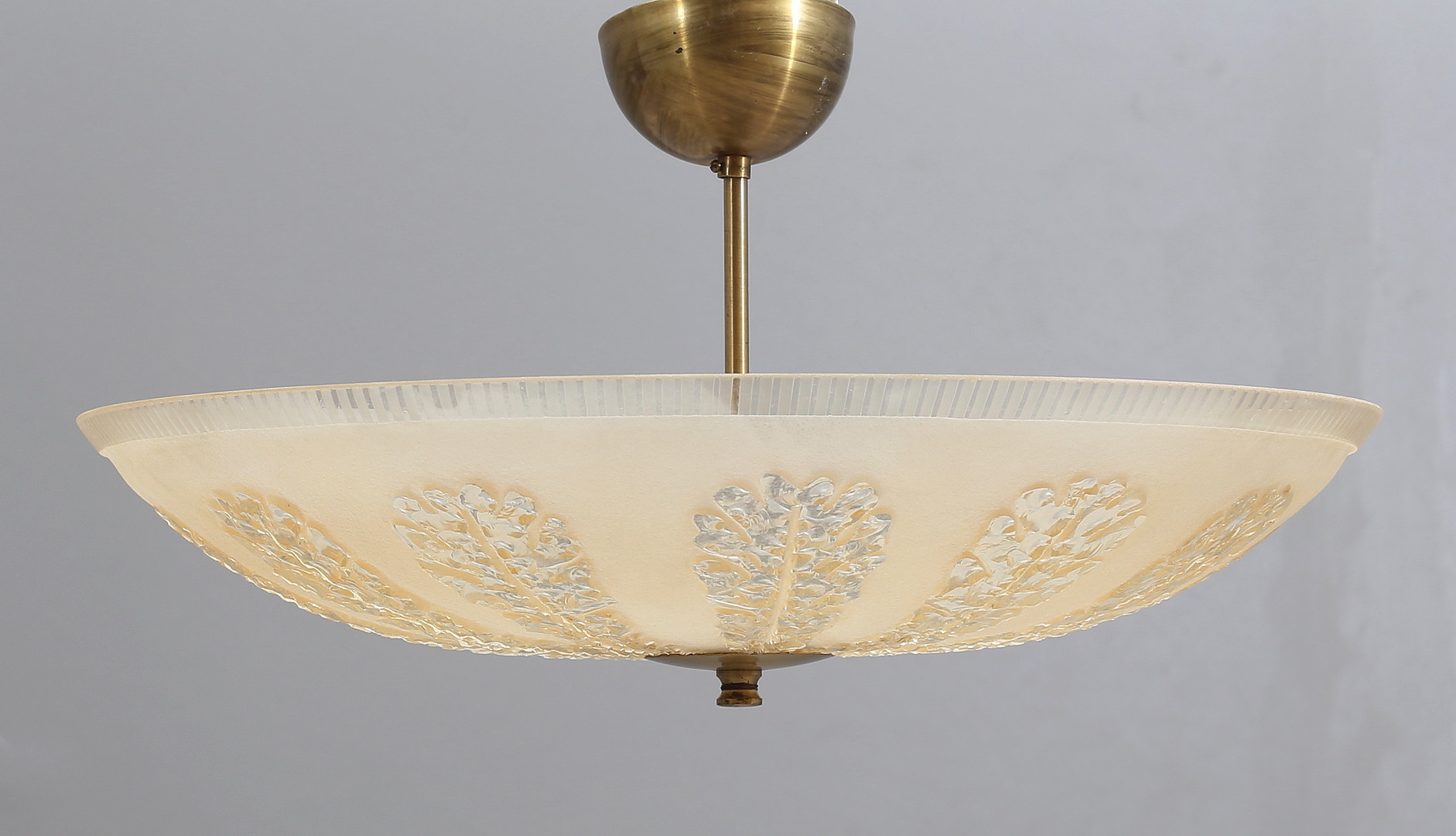 TAKPLAFOND, glas, möjligen Orrefors, 1940-tal.