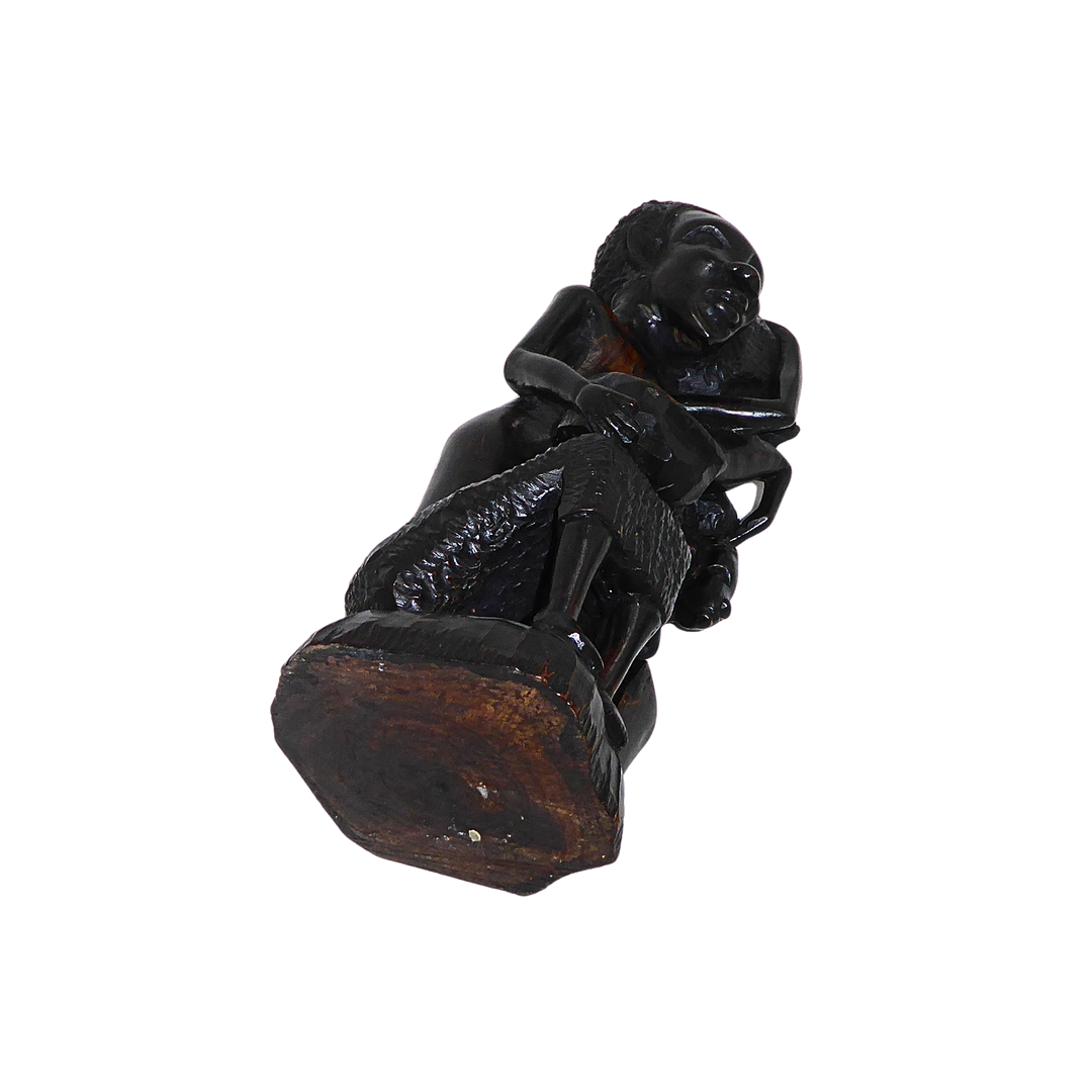 HOLZSKULPTUR, AFRIKANISCHE FIGURENGRUPPE, MAKONDE.