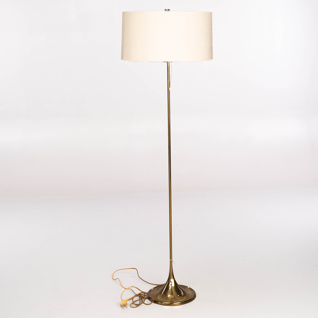 ALF SVENSSON & YNGVAR SANDSTRÖM. Golvlampa, bergboms, mässing, 1960-tal.