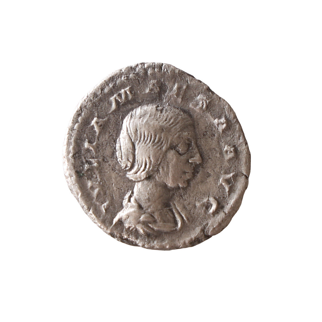 ELAGABALUS SEXTUS VARIUS AVITUS BASIANUS (218-222) SILVER DENARIUS JULIA MAESA PVDICITIA; PUDICITIA.