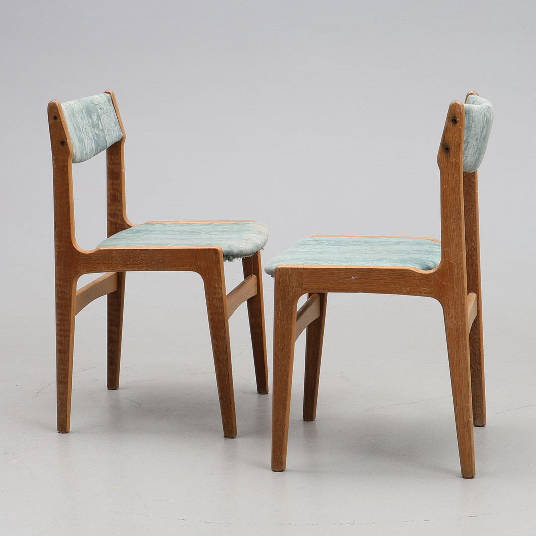 ERIK BUCH. Stolar, ett par, Danmark, 1960-tal.