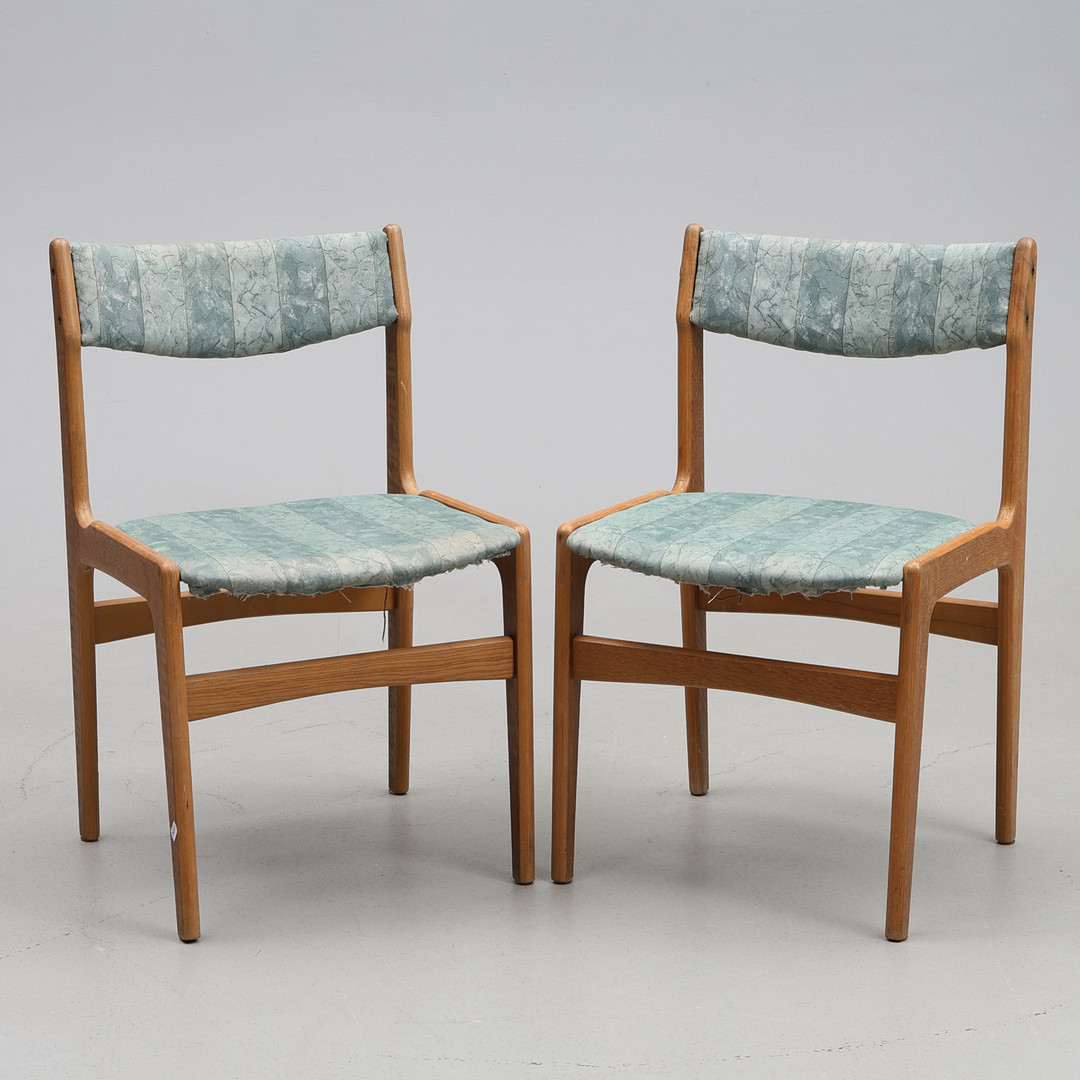 ERIK BUCH. Stolar, ett par, Danmark, 1960-tal.