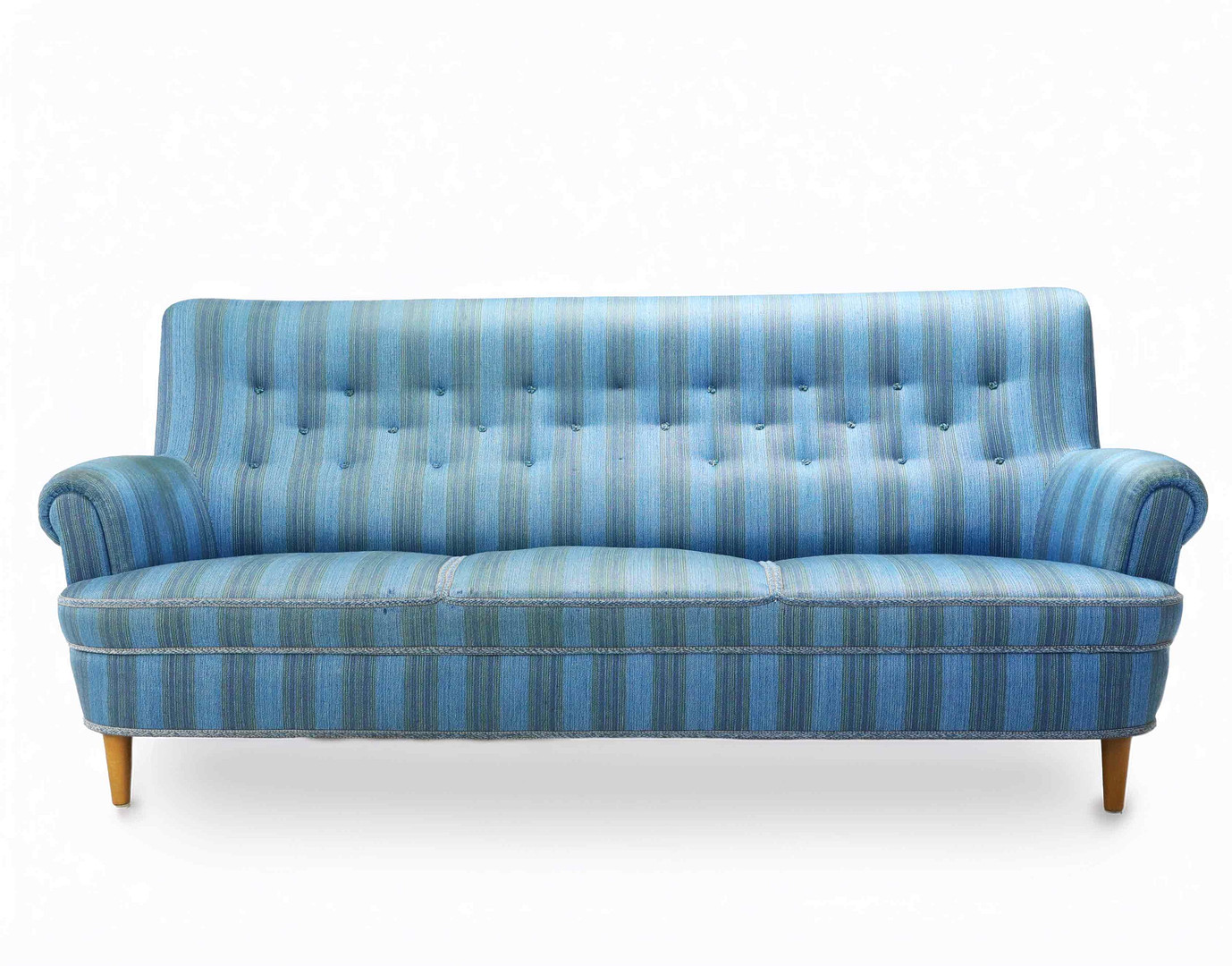CARL MALMSTEN. soffa, "Hemmakväll" A.B. O.H. Sjögren, Tranås, modellen formgiven 1960.