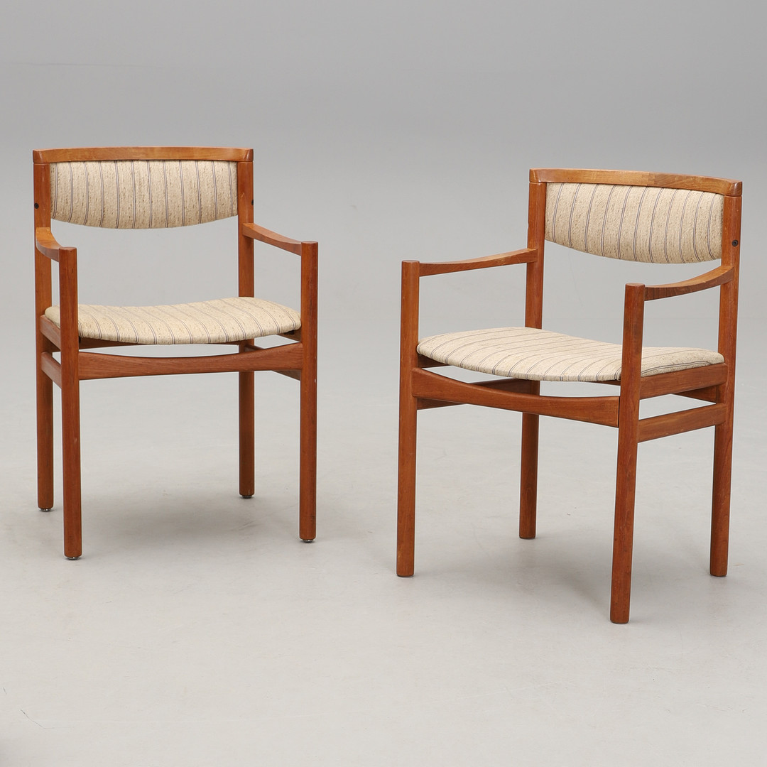 SAX MØBELFABRIK. teak, 6 st stolar. Danmark. 1960-tal.