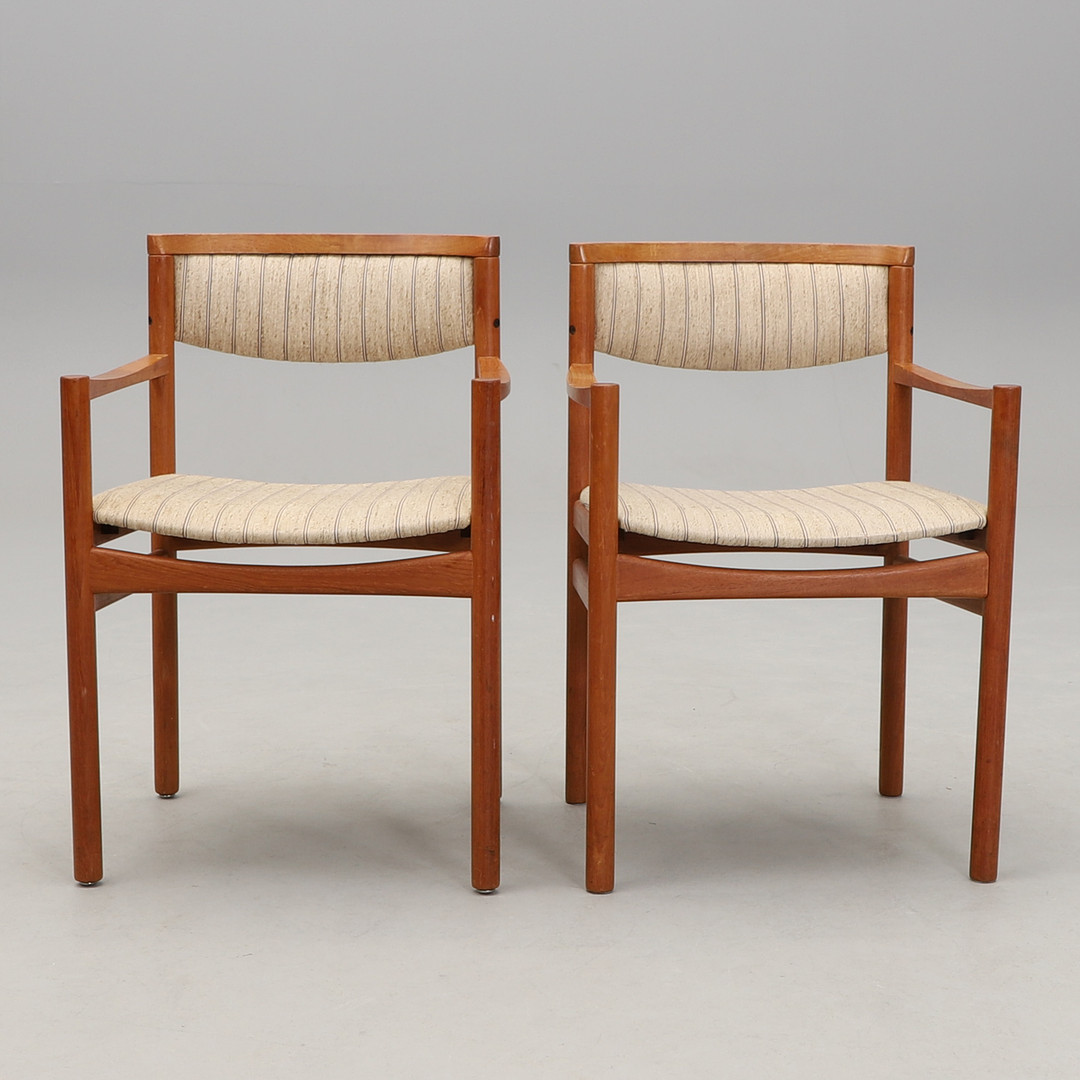 SAX MØBELFABRIK. teak, 6 st stolar. Danmark. 1960-tal.