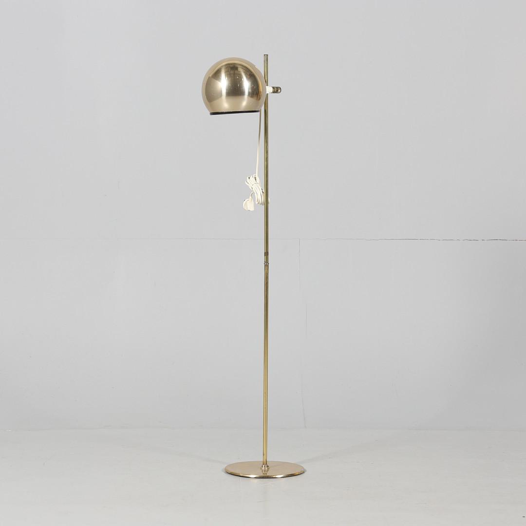 GOLVLAMPA, metall, "Klot 1", Hemi.