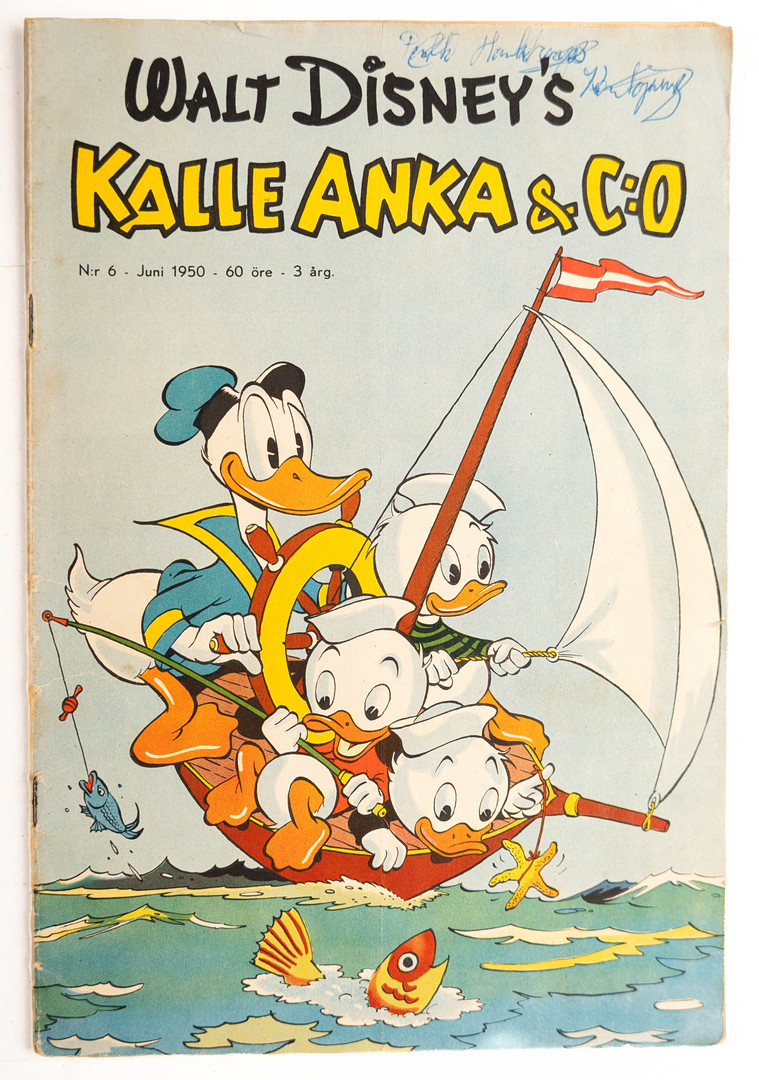 SERIETIDNING, Walt Disney’s Kalle Anka & C:o, nr 6, juni 1950.