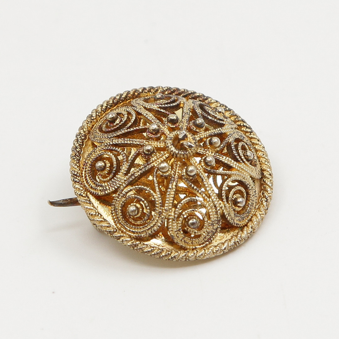BROSCHER, 4 ST, FILIGRANARBETE, SILVER, TIDIGT 1900-TAL.