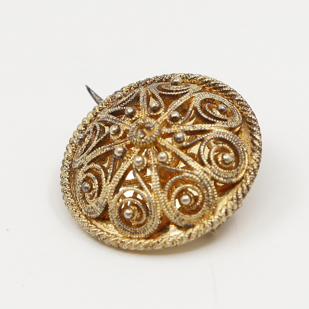 BROSCHER, 4 ST, FILIGRANARBETE, SILVER, TIDIGT 1900-TAL.
