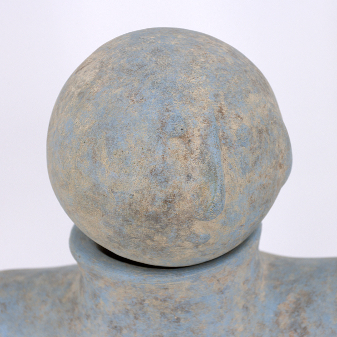 OIDENTIFIERAD KONSTNÄR. Skulptur, torso, kvinna, bemålat lergods, troligen Frankrike, 1950/60-tal.