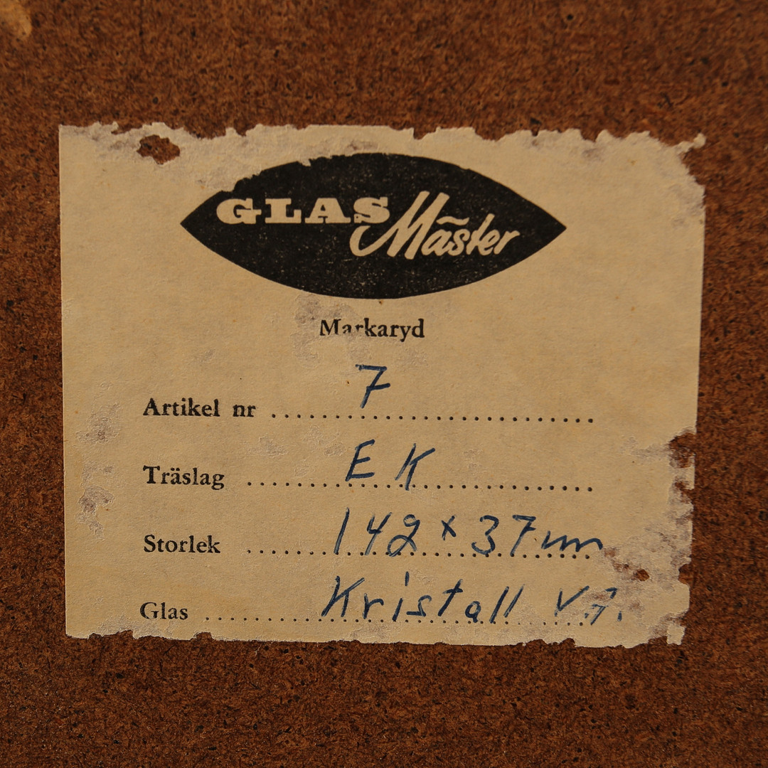 SPEGEL med ram i ek, Markaryd, 1960- tal.