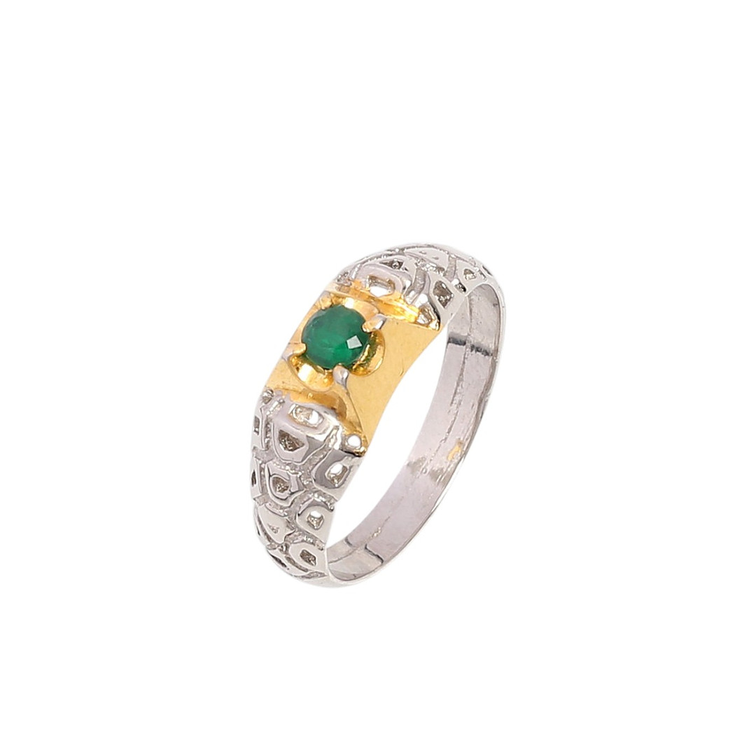 Emerald ring.