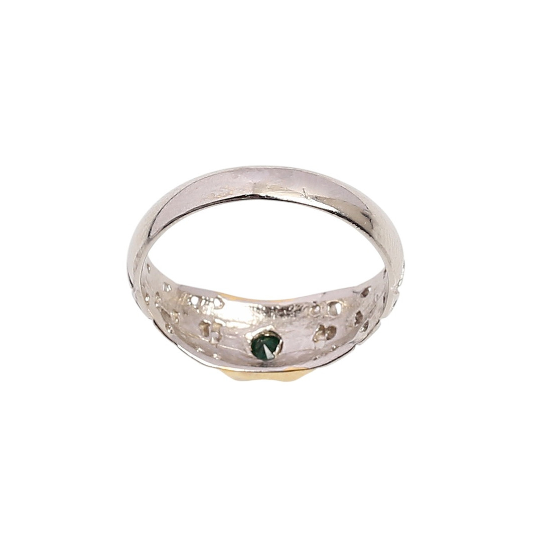 Emerald ring.
