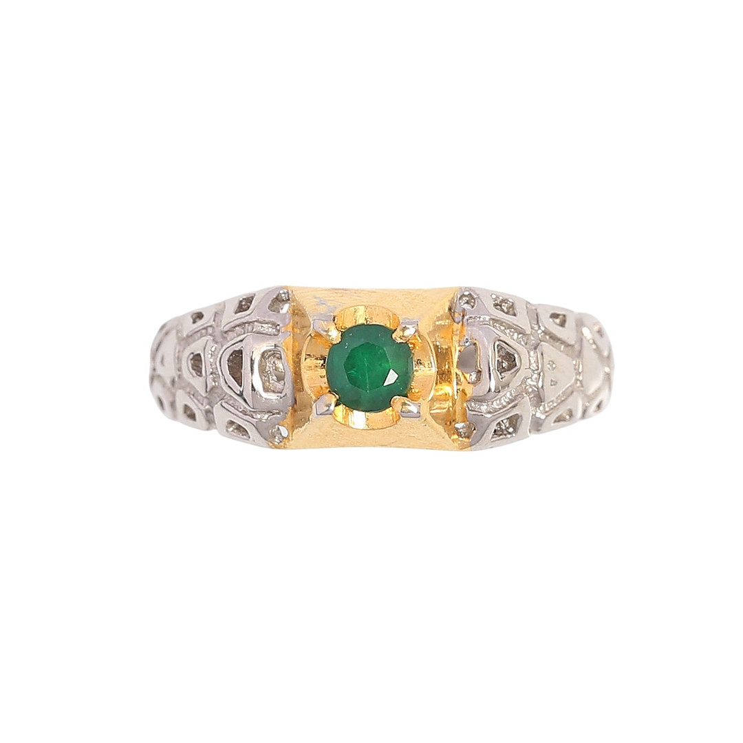 Emerald ring.